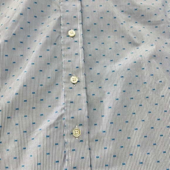 The Outfitters by Lands End Striped Blouse Cotton Blend Women's size 4 - Picture 3 of 8